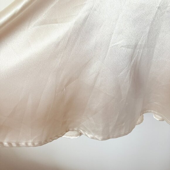 Lulus Bow Monde Champagne Strapless Dress Size Large - Picture 8 of 11